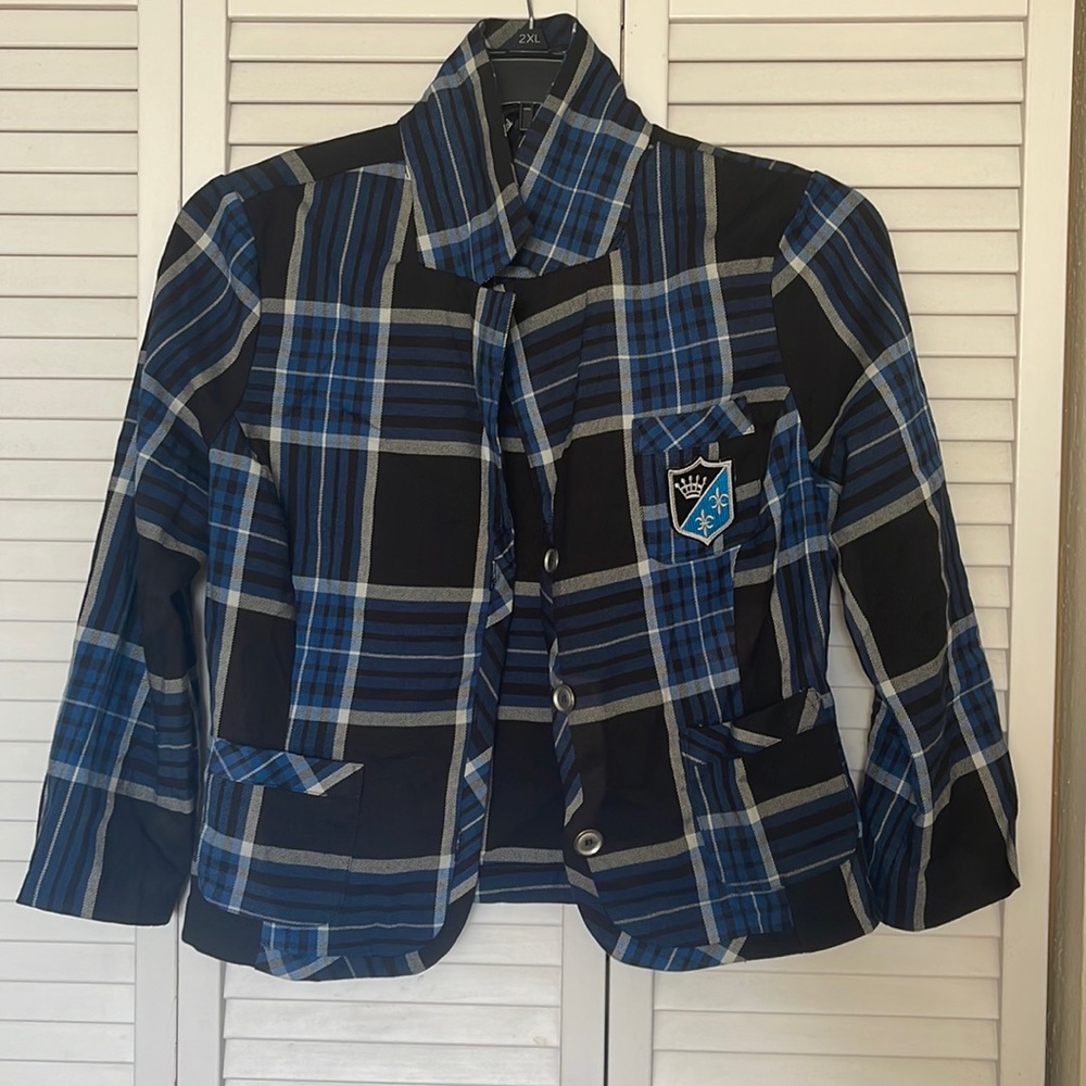 Wet Seal jacket XL blue/black/white